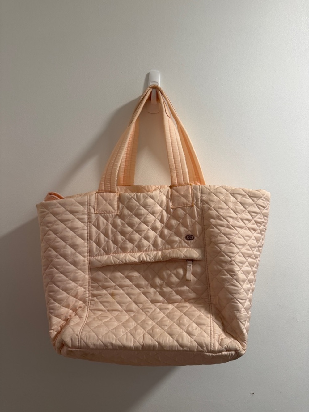 Quilted Pink Tote Bag - Women's Carryall